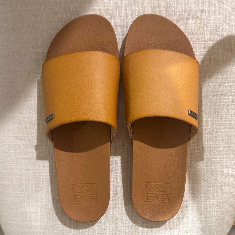 Reef Brown Slide Sandals
